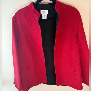 Talbots open front blazer Wool nylon Cashmere Blazer vintage 90s size 10